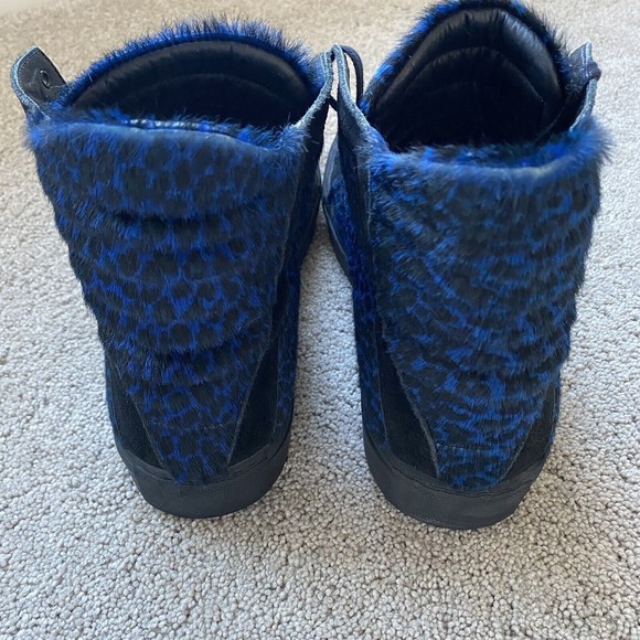 Men's Blue High-Top Sneakers - Picture 5 of 10